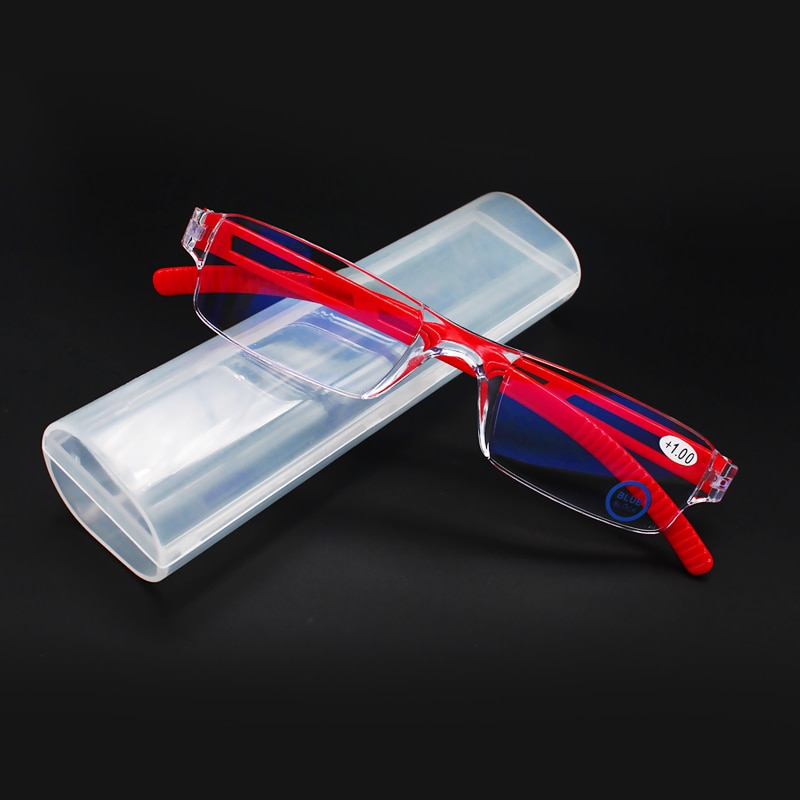 Leesbril Mannen Anti Blauw Stralen Presbyopie Leesbril Mannen Lezers Rimless 2.50 Vergrootglas Bril Pc Gepolariseerde