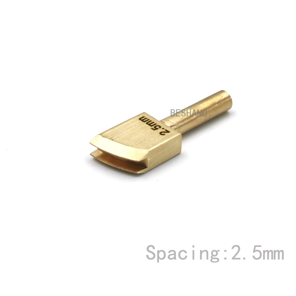 Rand Rillmaschinen Lineer Rand Gerät Tipps Durcheinander Burnisher Kopf Lötkolben Spitze für Leder Handwerk DIY Dichtung Polieren Werkzeug setzt: 2.5mm
