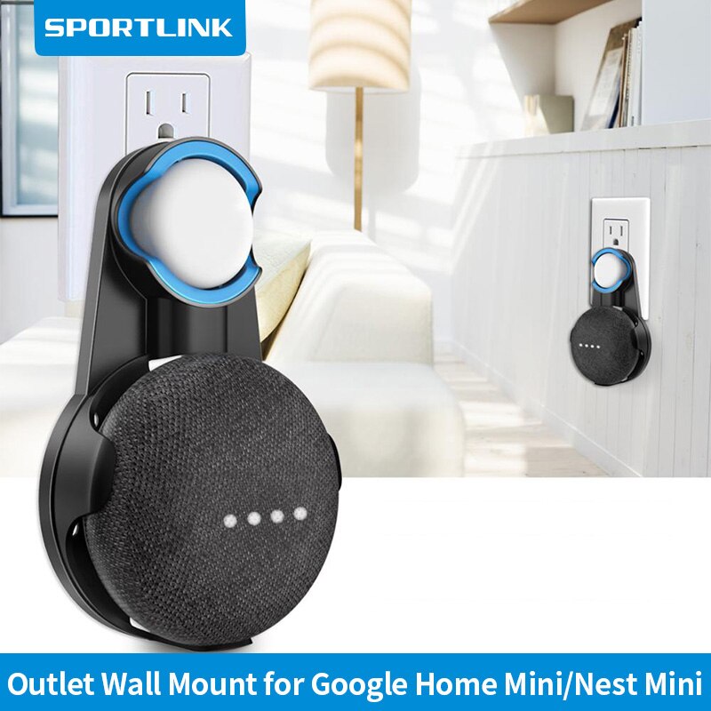 Sportlink Houder Voor Google Thuis Mini Nest Mini Voice Assistent Outlet Wall Mount Stand Beugel Keuken Slaapkamer Badkamer Office