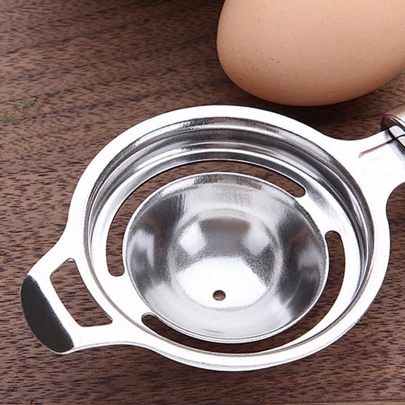 Huishoudelijke Roestvrij Staal Wit Eigeel Seperator Separator Keuken Koken Gadget Zeef Tool Wit Ei Separator