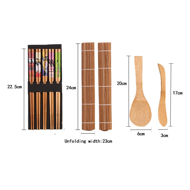 5 sztuk/zestaw foremka robić ryżu Sushi narzędzie robić robienia zestawów DIY zestaw robić robienia Sushi rolki narzędzia kuchenne ręcznie japońskie narzędzie kuchenne: B