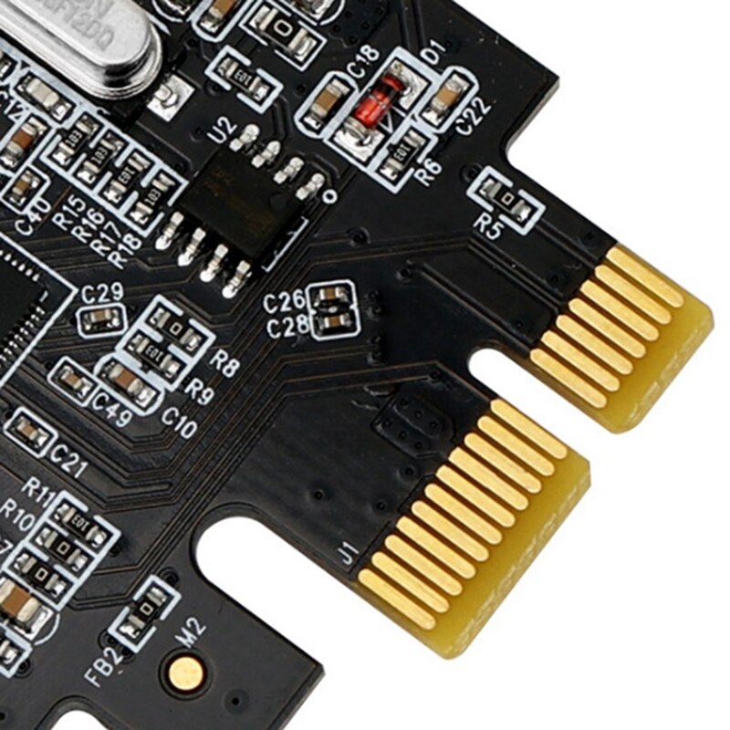 7 Port USB Expansion Card 7 Port USB3.0 Adapter Card Pcie USB 3.0 Expansion Card With 15 Pin Power Supply For Desktop