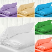 Basit saten ipek koyu renk yatak yastık kılıfı Tek taraflı Ipek Yastık kılıfı en iyi Çocuklar için/yetişkin Ücretsiz kargo