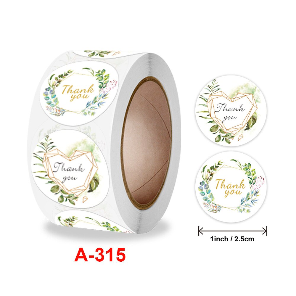 Rolled Bloemen Verjaardag Dank U Stickers Voor Moederdag Decoratie Envelop Seal Sticker Labels: A315