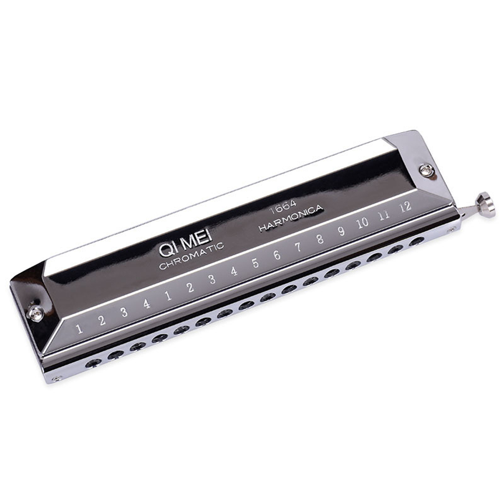 Chromatic Harmonica 16 Holes 64 Tones Mouth Organ Instrumentos Key C Chromatic Harp Musical Instruments