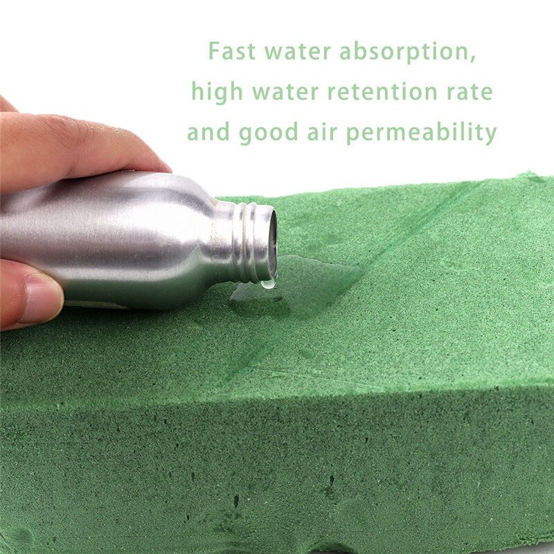 10Pcs Floral Foam Blocks, Flower Holder Flower Styrofoam Green Bricks Applied Dry or Wet for Artificial Flowers