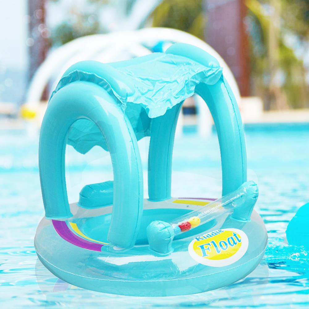 Asiento flotador de verano para bebé, barco, sombrilla, anillo de tubo, piscina para bebé, rodamiento de carga, agua, deporte, Juguetes Divertidos