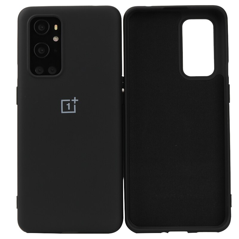 Oneplus 9 9pro flüssigkeit silikon fall für oneplus 9pro original schlank weiche rückseitige abdeckung one plus 9 9 pro silikon fall: For Oneplus 9 pro / Black