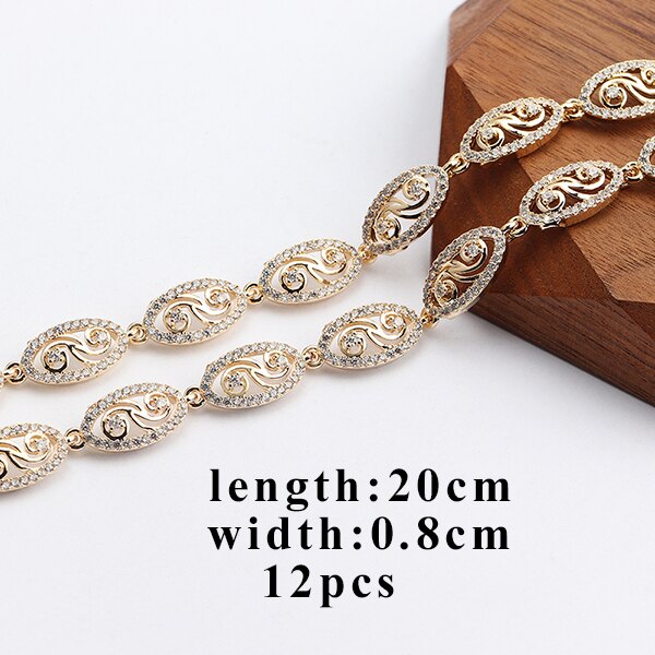 GUFEATHER M700, schmuck zubehör, 14k gold überzogen, diy ketten, zirkon, charme, hand made, kupfer metall, schmuck machen, 20 cm/lot: M70016