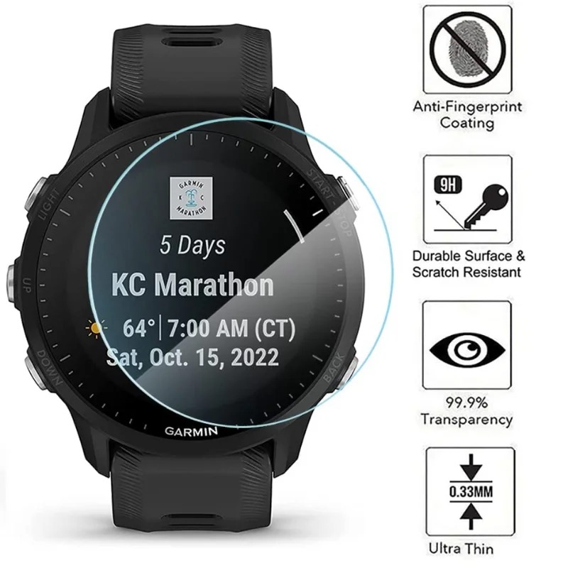 Gehard Glas Voor Garmin Voorloper 165 Muziek 220 225 230 235 255S 735xt 620 630 935 945 955 965 Hd Clear Screen Protector Film