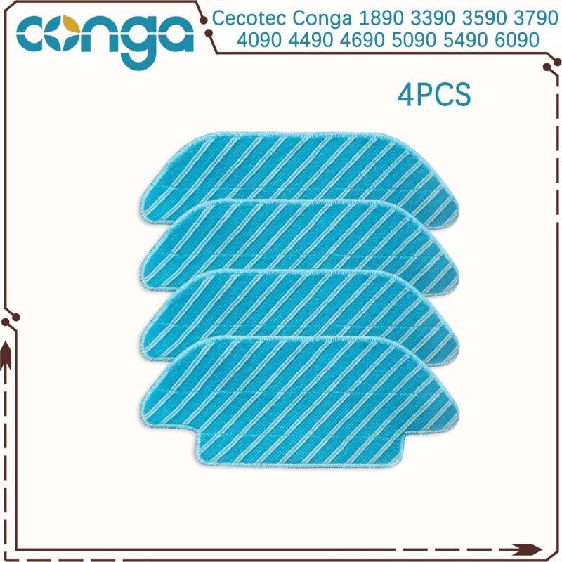 For Cecotec Conga 1890 3390 3590 3790 4090 4490 4690 5090 5490 6090 Robot Vacuum Main Side Brush Hepa Filter Mop Part: Dark Grey