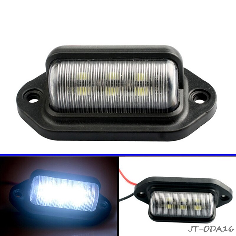 1Pcs Waterdichte IP65 Kentekenverlichting Auto Vrachtwagen Trailer Stap Lamp Kentekenverlichting Auto Accessoires