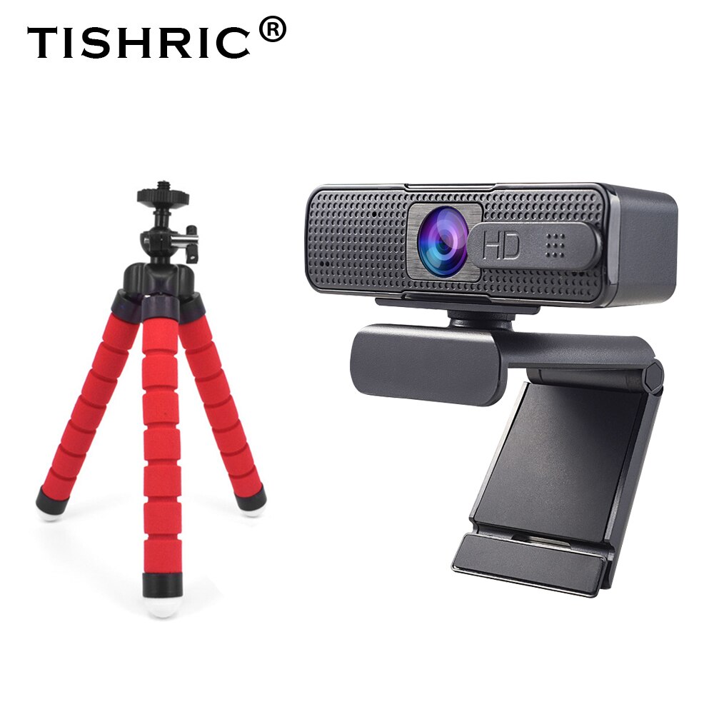 Ashu-cámara Web H701 Full HD, Webcam con enfoque automático, 1080P, con micrófono AF, para enseñanza y vídeo en vivo, USB, para ordenador: Ashu H701 red