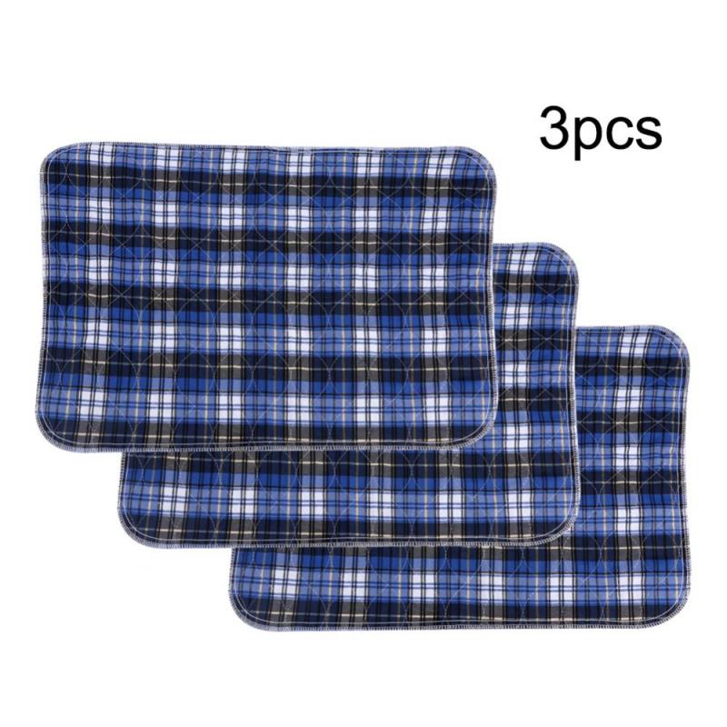 Reusable Washable Pad An Absorbent Pad For Adults Incontinence Pad Blue Lattice 45* 60
