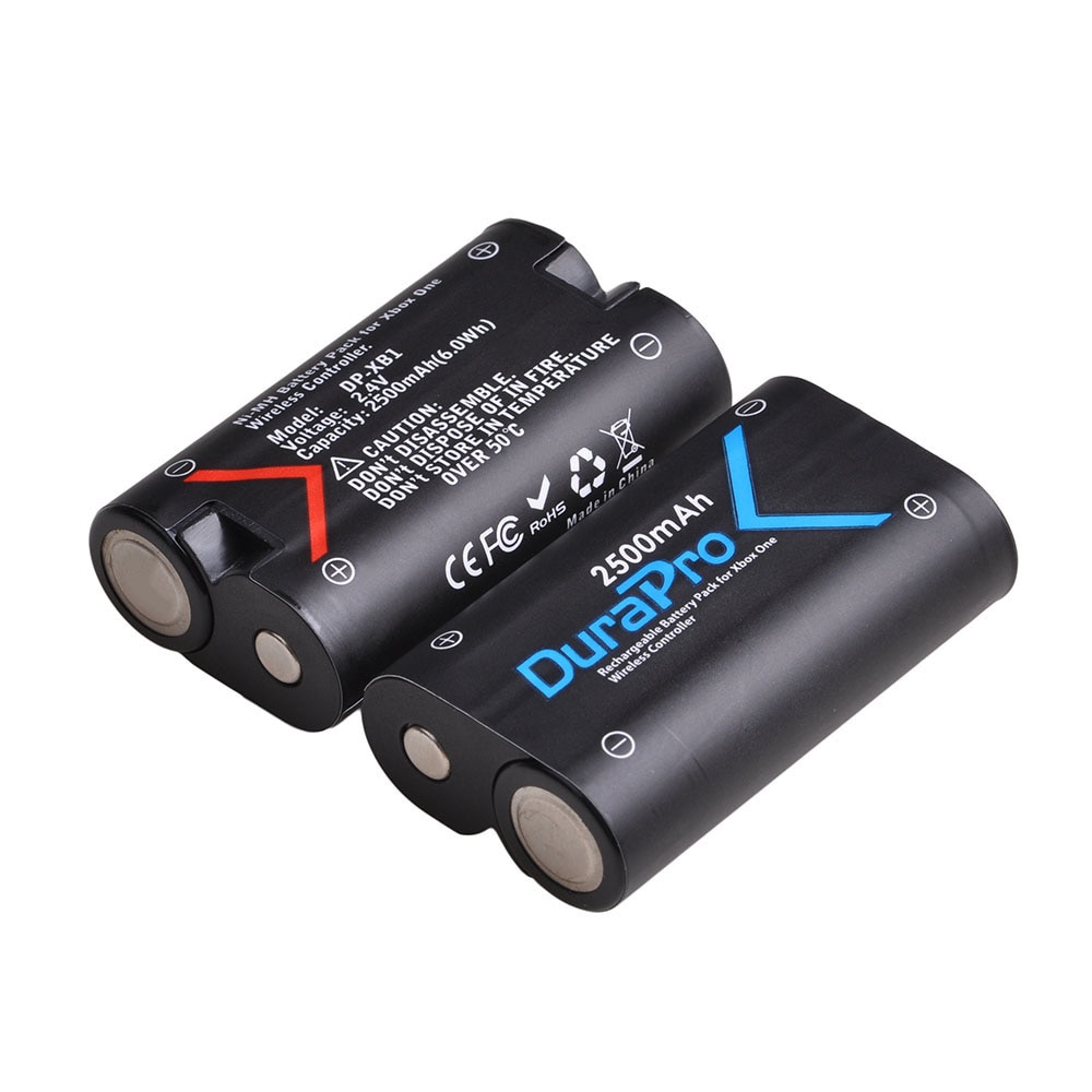 Durapro 2X2500Mah Xbox Een Batterij + Lcd Usb Dual Charger Voor Xbox One / Xbox One S/Xbox One X/Xbox One Elite Draadloze Controller