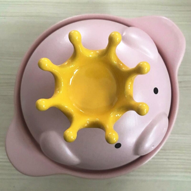 1000Ml Pink Pig High Temperature Resistance Casserole Handle Ceramic Cooker Kitchen Supplies