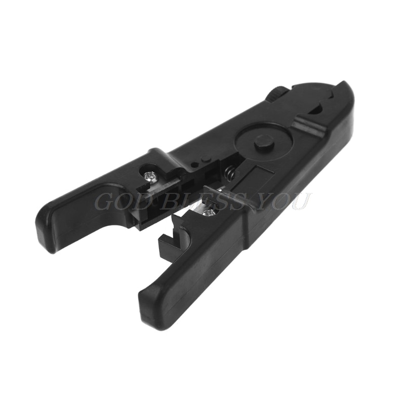 RJ45 RJ11 Cat6 Cat5 Punch Down Network LAN Cable UTP, pelacables, alicates de corte, negro/gris, triangulación de