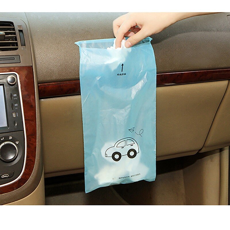 15 Teile/paket Erbse Auto Müll Tasche Klebrige Küche Wasserdichte Lagerung Tasche Tragbare Auto Lagerung Tasche Auto Zubehör
