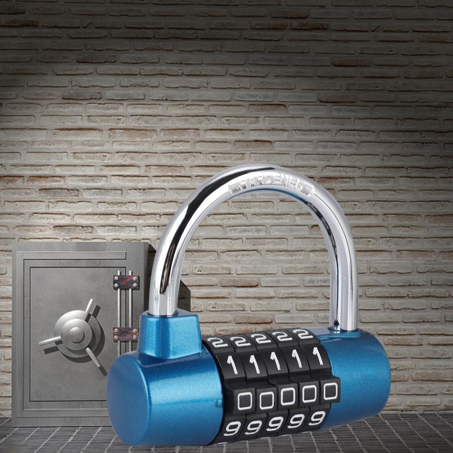 5 Digit Code Lock Padlock -shaped Suitcase Door Combination Lock smart door lock