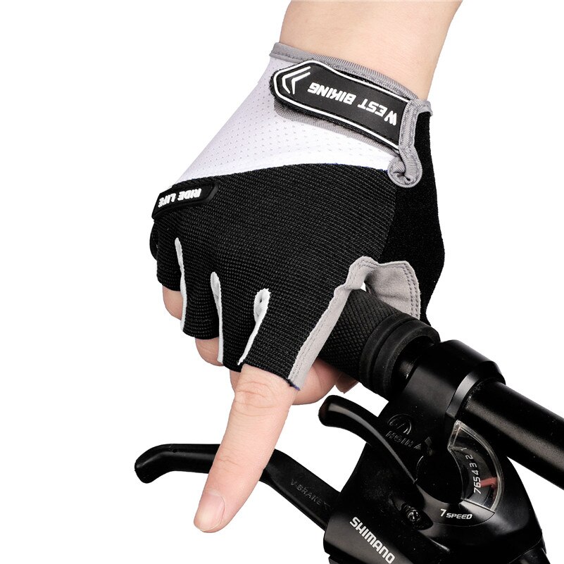 VIP - Cycling Glove Half Finger Gel Pad Breathable Sweat Washable Outdoor Sports MTB Gloves Non-Slip a Pair Bicycle Gloves