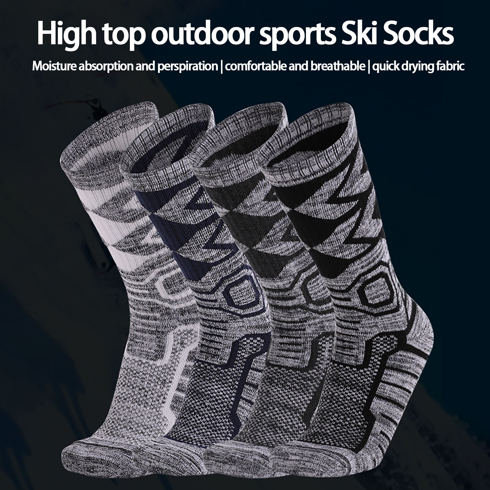 Sport Sokken Winter Worm Mannen Vrouwen Thermische Ski Sokken Voor Outdoor Sport Fietsen Klimmen Wandelen Camping Snowboard Zachte Sokken