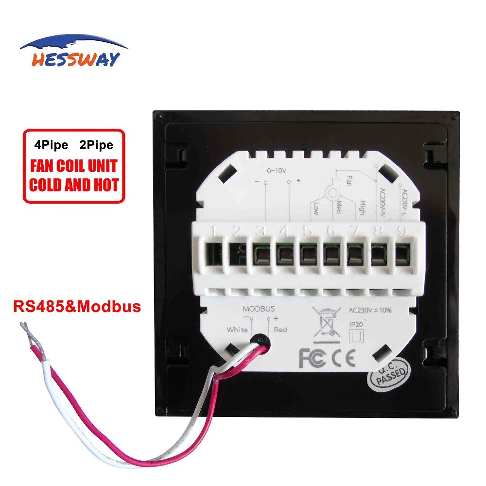 HESSWAY 2PIPE cool heat Proportioneel 010V adjust Modbus&RS485