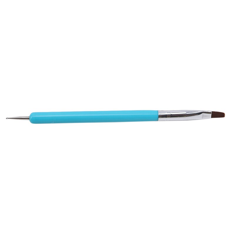 Bolígrafo de acrílico de doble uso de punta plana, punta de taladro, punta de flor, punta de punteado, bolígrafo, Gel UV, herramienta para pulir uñas