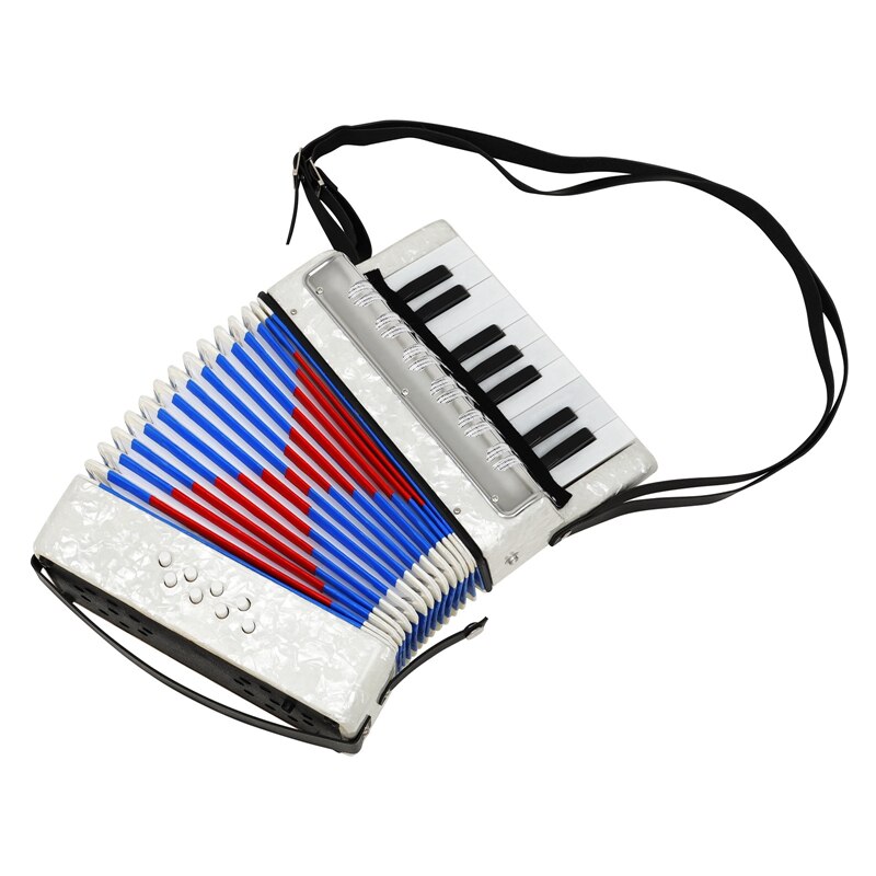 Mini accordéon à 17 touches, Instrument de musique éducatif, bande de Cadence, pour enfants et adultes