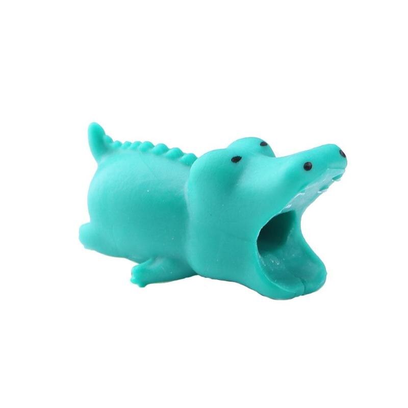 Data Cable Protection Sleeve Cable Winder Cute Animal Bite Cable Protector For iPhone Panda Bites Doll Model Holder Cable Winder: H