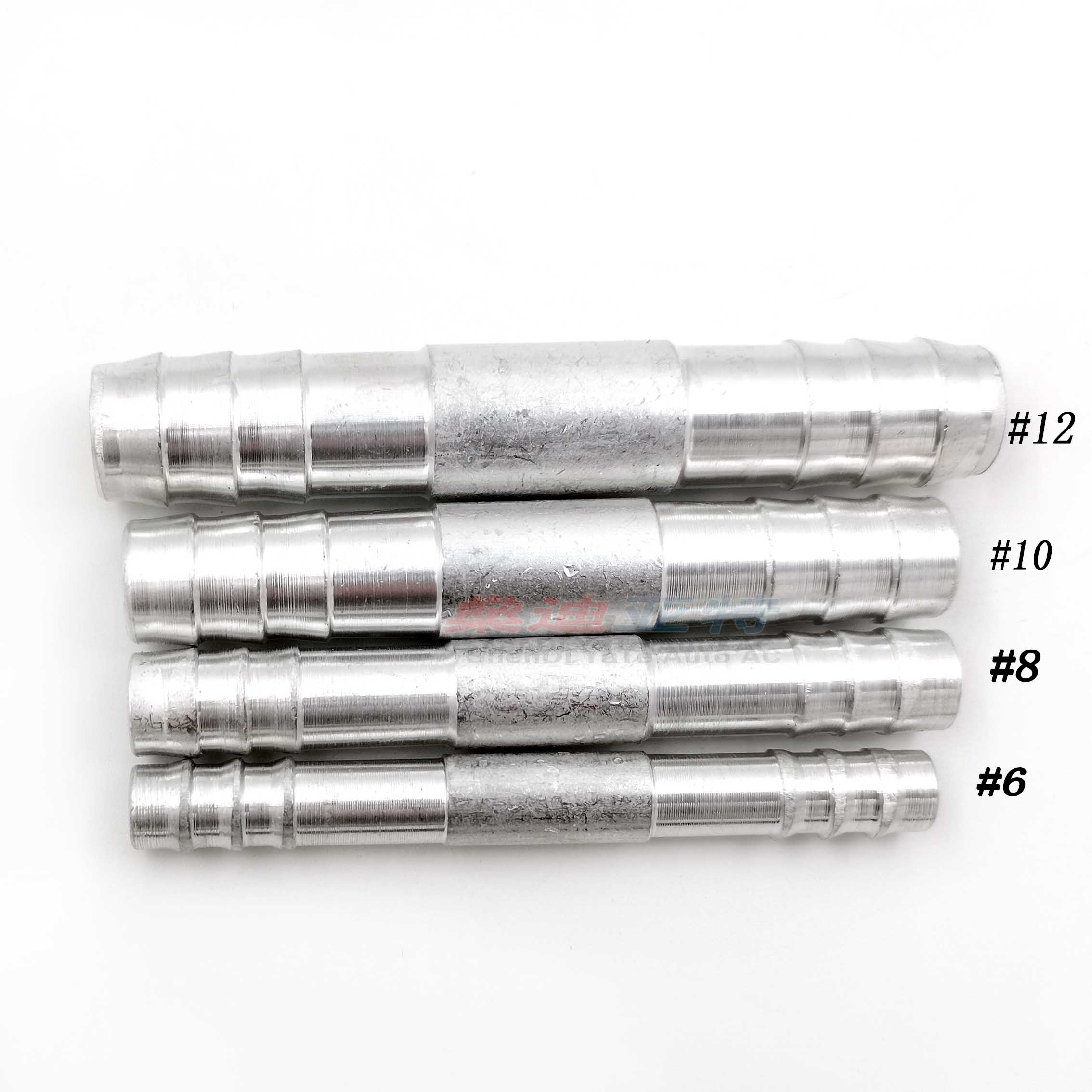 (40pcs)Automotive Air Conditioning Hose Aluminum Connector 3/8,1/2,5/8,3/4 Straight Pipe Fittings truck installation ac