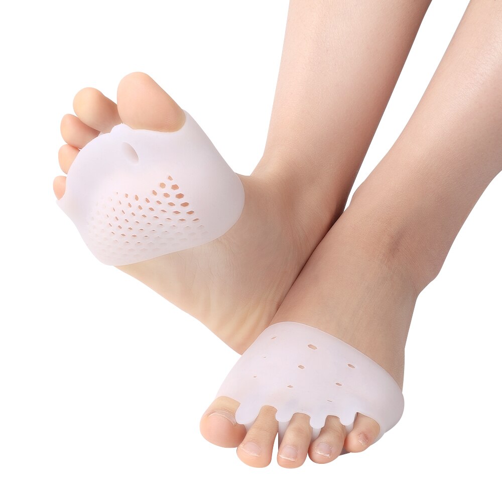 Silicone Forefoot Metatarsal Pads Pain Relief Orthotics Foot Massage Anti-slip Protector High Heel Elastic Cushion Foot Care