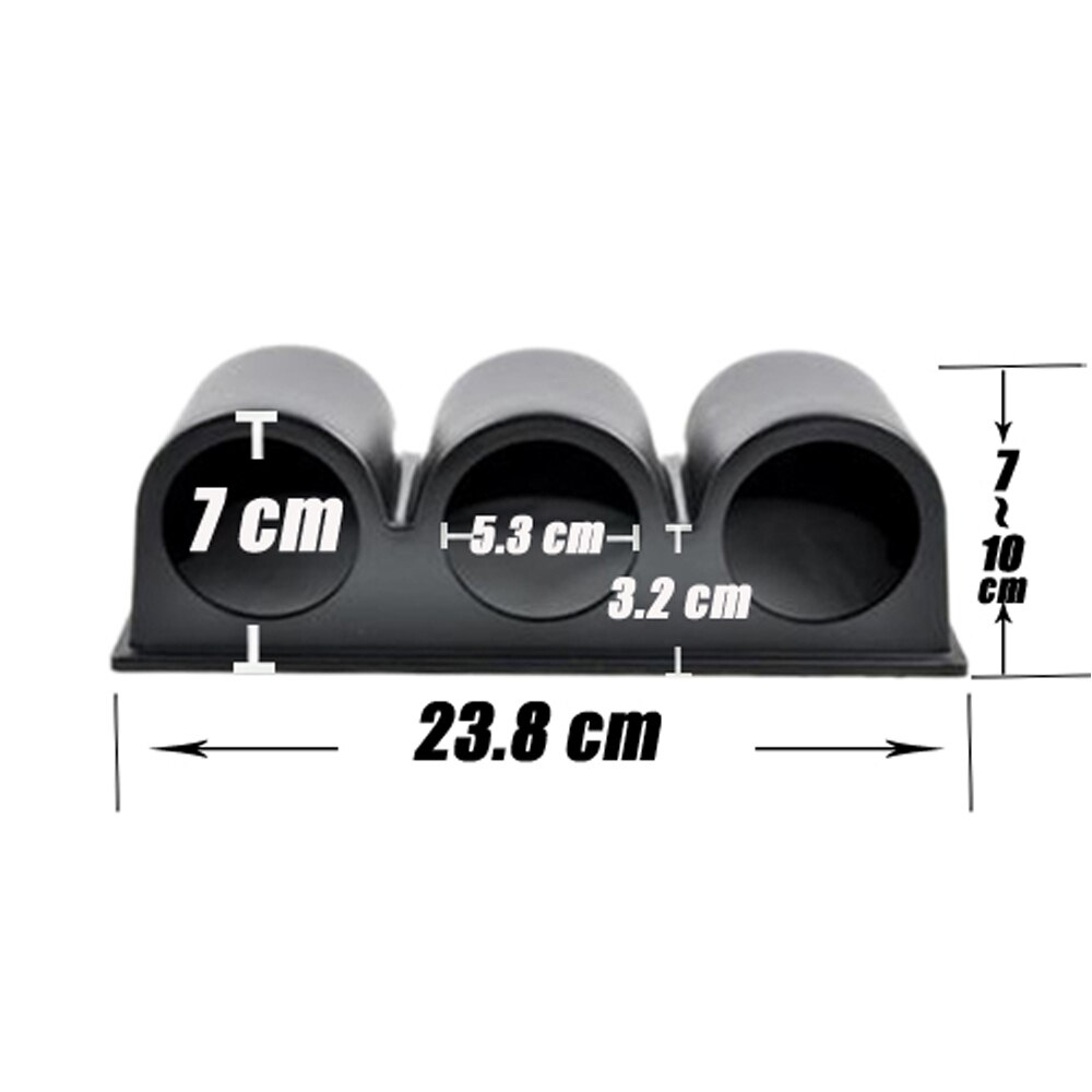 EE support Black 2&quot; 52mm UNIVERSAL 3 TRIPLE DASH GAUGE METER POD MOUNT HOLDER