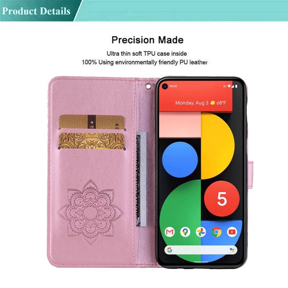 Pixel 5 4A 5G 3D Rhinestone Flip Leather Case For Google Pixel 4A 5 5G Phone Cover Case For Google Pixel 5 4A 5G Cover Case