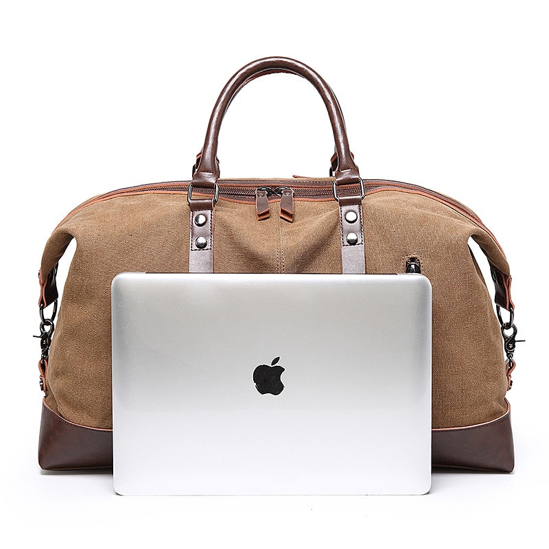 Wilden Bequem männer Leinwand Reisetasche Multifunktions Gepäck Lagerung Taschen Schulter Bote Große Kapazität Boston Tote