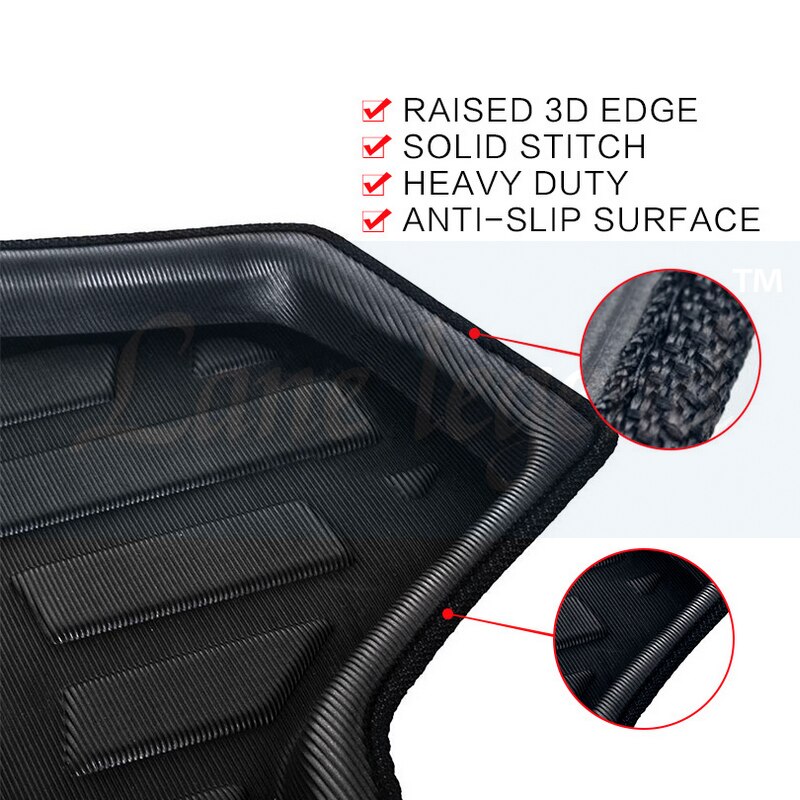 Auto Lade Boot Liner Cargo Kofferbak Cover Mat Boot Liner Vloer Tapijt Modder Antislip Voor Lexus Lx LX570 2007 7 Zetels