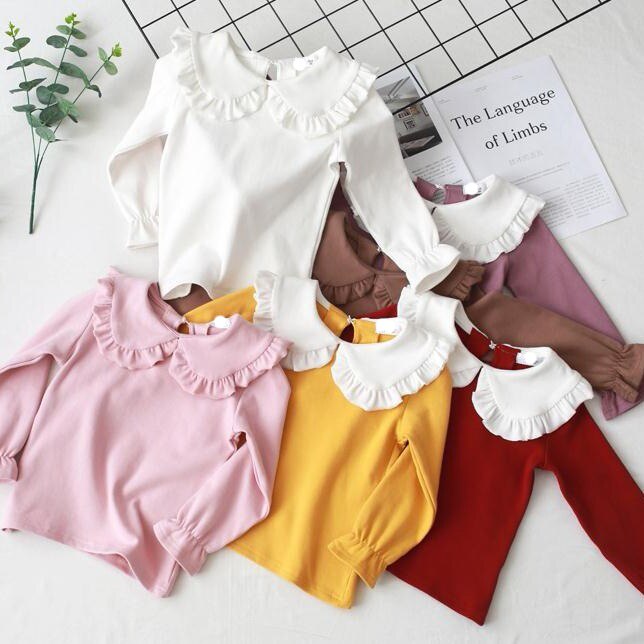 Babymeisjes blouse lente herfst peuter kinderen tops kinderkleding voor prinsessenmeisje shirt