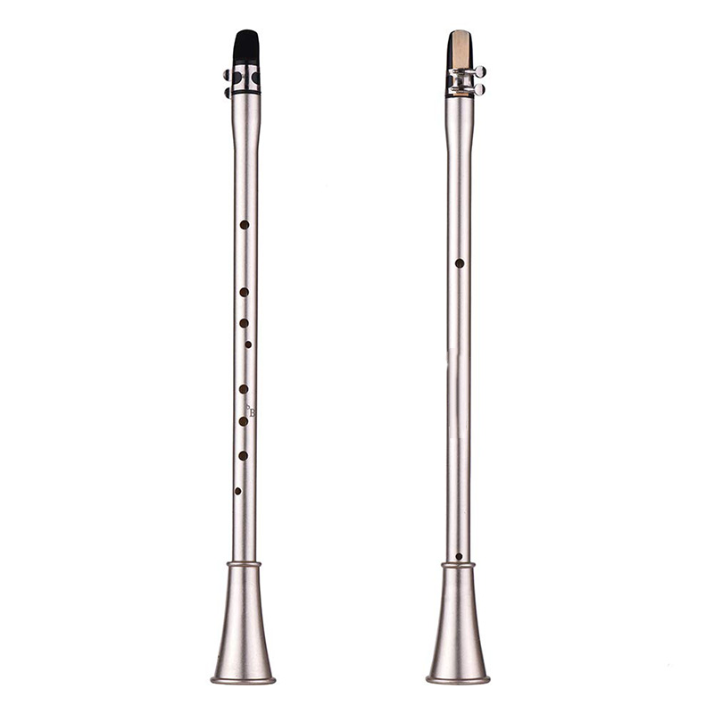 Mini Simple Clarinet Sax Compact Clarinet-Saxophone ABS Material Musical Wind Instrument for Beginners with Carry Bag