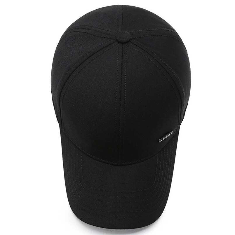 nouveaux hommes casquette de Baseball sport loisirs casquette noir casquette de Baseball couleur unie lettres chapeau de soleil hommes Baseball chapeaux