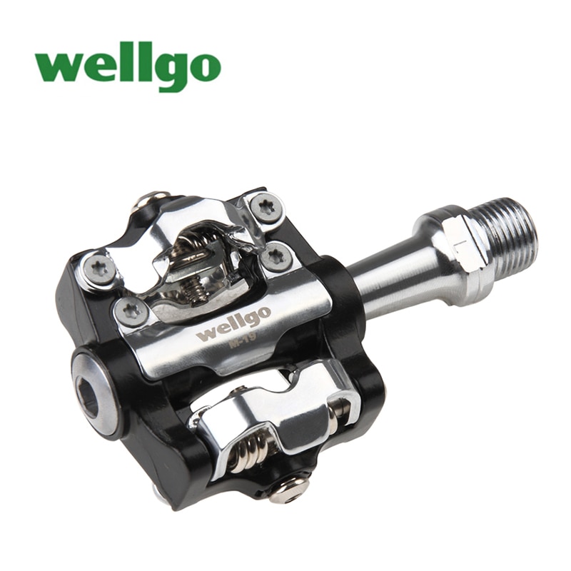 Wellgo M19 WM001 Ultralight Aluminum Alloy MTB Road Bike Pedal Sealed Bearing Clipless pedal SPD Bike Pedals Bicycle Parts