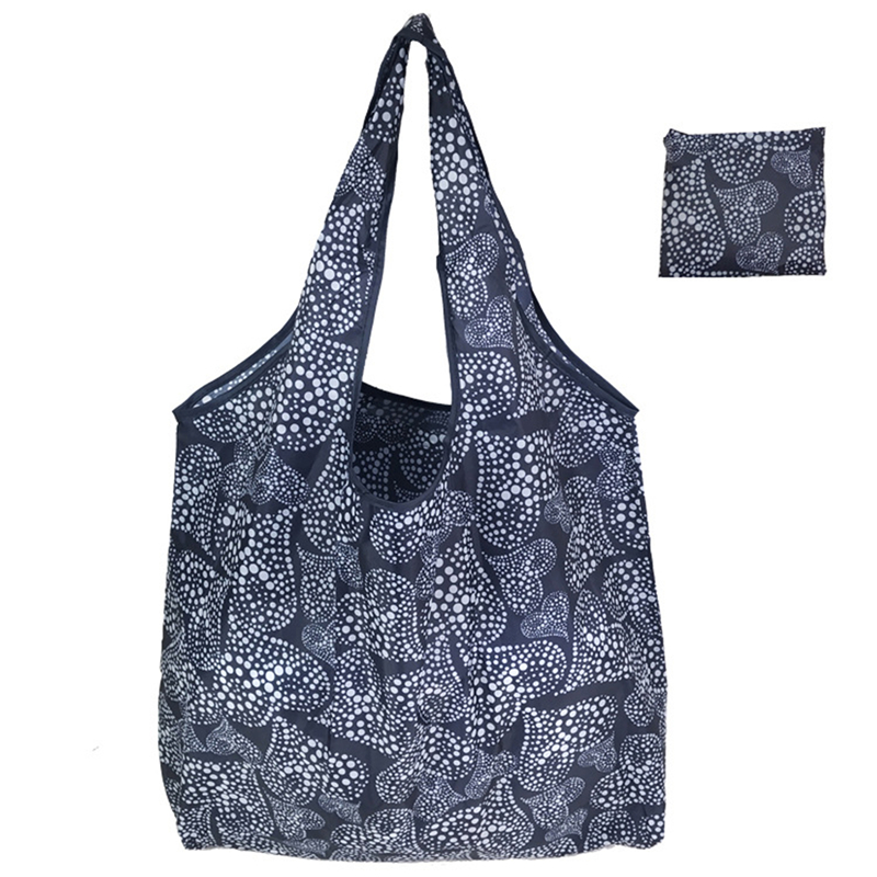 Sacs de courses portables à la , diverses impressions et grande capacité, en Nylon pratique, facile à plier, paquet essentiel de voyage