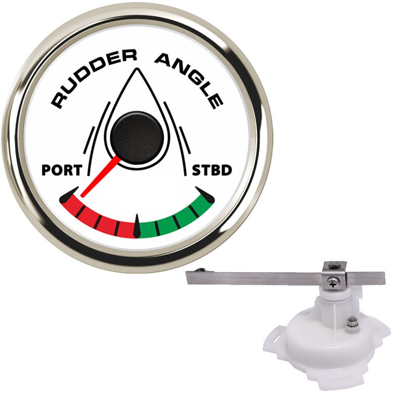båt marine 85mm rorvinkelindikator 0-190 ohm med rorvinkelsensor med 8 farger bakgrunnsbelysning 12v/24v