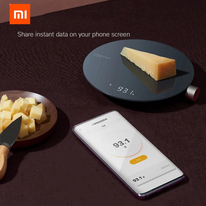 Xiaomi HOTO Clever Küche Skala, Mi APP Elektronische Waage, Mini Küche Skala, Wiegen Messung Werkzeug, LED Digital Anzeige