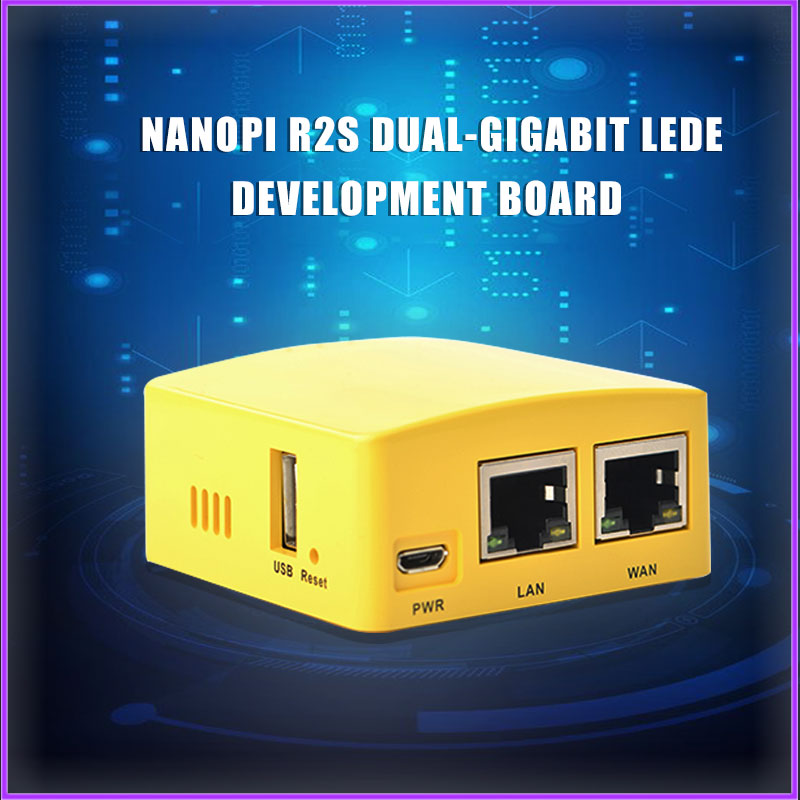 Nanopi R2S brush DIY router OpenWRT RK3328 true double gigabit port LEDE development board