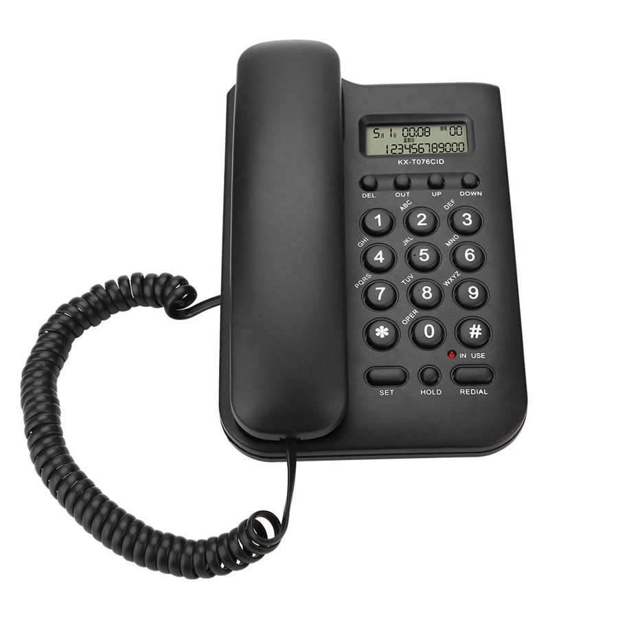 Telefoon Thuis Vaste Telefoon Thuis Hotel Wired Desktop Wall-Mount Telefoon Caller Id Display Voor Office Home Business Gebruik