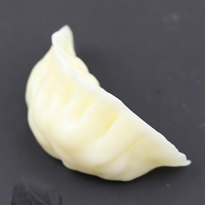 3PCS Artificial Dumpling Simulation Food Steamed Dumpling Food Display Model Kitchen Prop