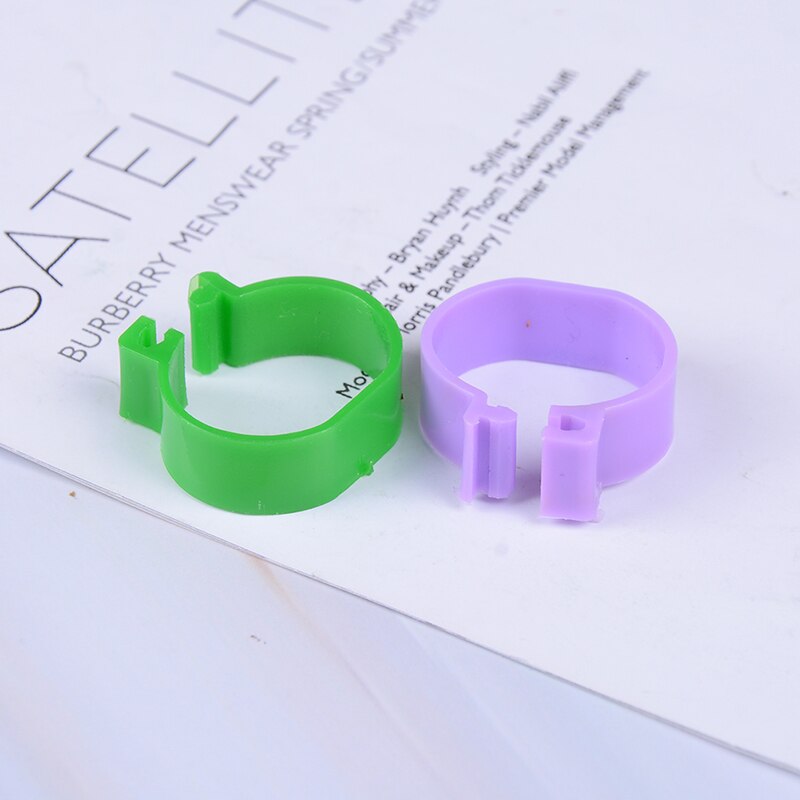 20 stk 2cm høne due ben bånd fjerkræ due fugle vagtel gås kyllinger and papegøje klip ringe indvendig diameter kylling ring