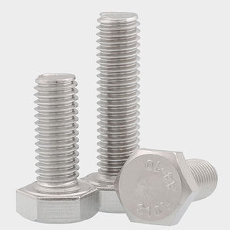 2pcs M14 external hexagon screw hex head bolt lengthen screws bolts 316 stainless steel 25/30/35/40-90mm length