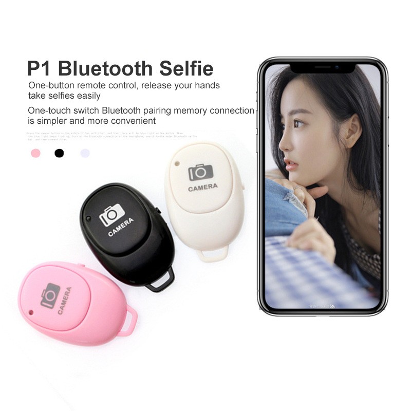 Mini Bluetooth Remote Control Button Wireless Controller Self-Timer Camera Stick Shutter Release Phone Selfie for ios / Android