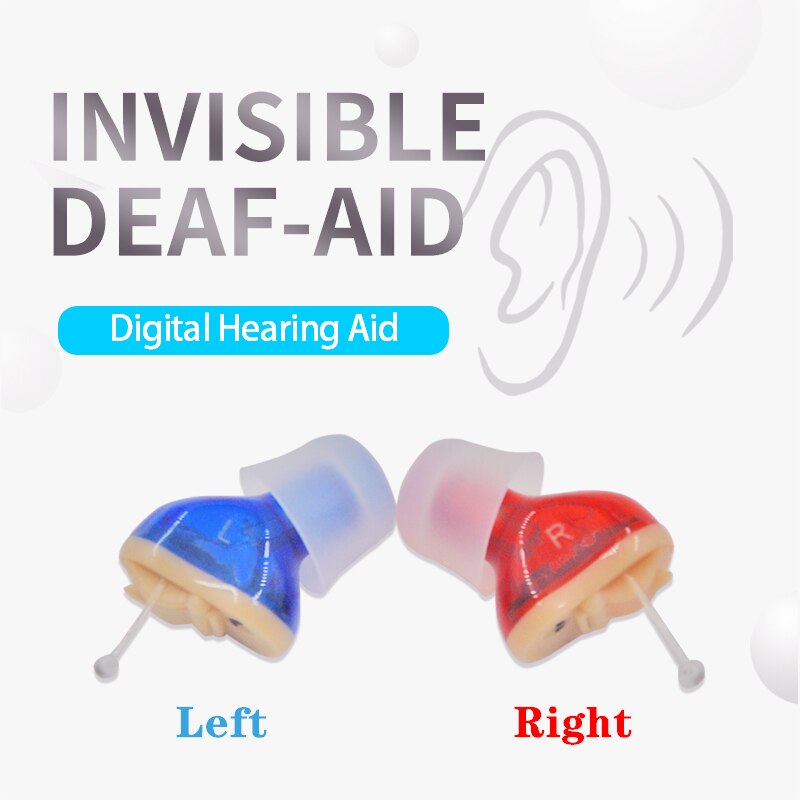 Hearing aids for deafness mini elderly sound amplifier in ear Micro Hearing Aid for Seniors Invisible Adjustable Wireless with