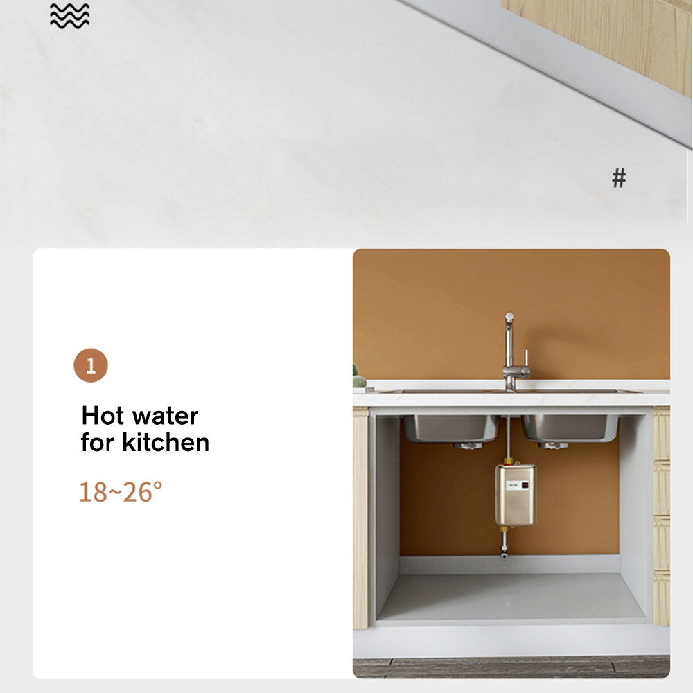 3800W Elektrische Boiler Momentane Douche Flow Snelle Verwarming Keuken Badkamer Rvs Tankless Boiler
